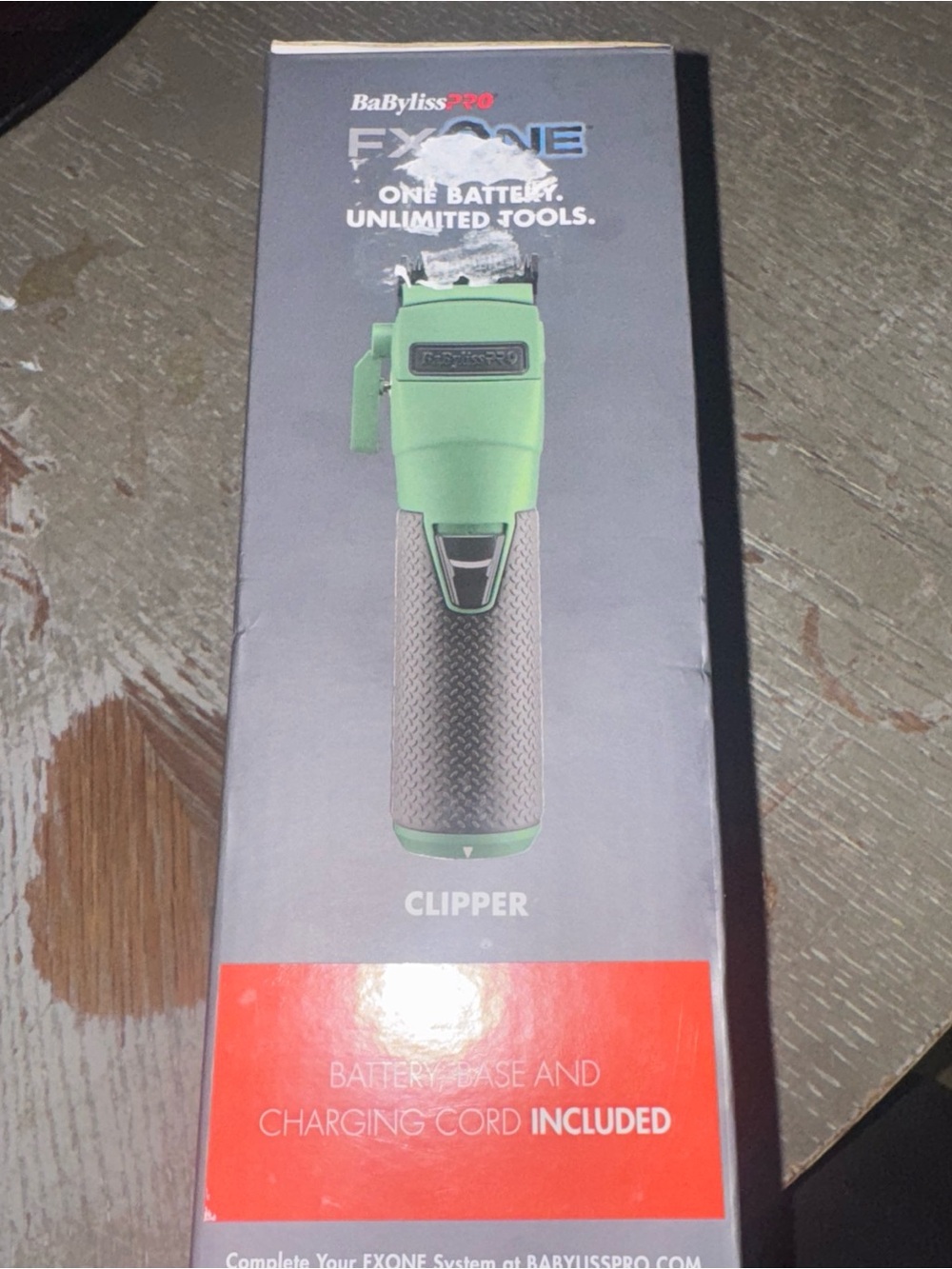 BaBylissPRO EXXONE Green Cordless Clipper